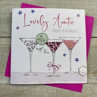AUNTIE - LEOPARD PRINT COCKTAILS CARD (S282)
