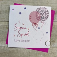 SOMEONE SPECIAL - 2 LEOPARD PRINT BALLOONS (S277)