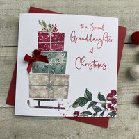 GRANDDAUGHTER 3 PRESSIES  - CHRISTMAS CARD (C22-13)
