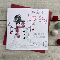 SPECIAL LITTLE BOY SNOWMAN  - CHRISTMAS CARD (C22-40)