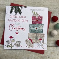 GREAT GRANDCHILDREN TOYS & PRESSIES - CHRISTMAS CARD (C22-81)