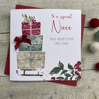 NIECE 3 PRESSIES - CHRISTMAS CARD (C22-82)