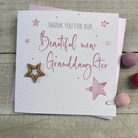 THANKYOU FOR OUR NEW GRANDDAUGHTER - WOODEN STAR (S262-OGD)
