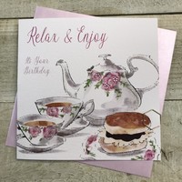TEA & SCONES BIRTHDAY CARD (S285)