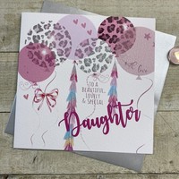 DAUGHTER - LOTS OF BALLOONS LARGE CARD