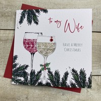 WIFE CHRISTMAS TIPPLE CARD