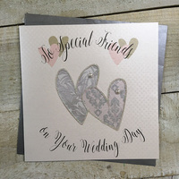 WEDDING DAY SPECIAL FRIENDS  - TWO HEARTS (SS36) & (XSS36)