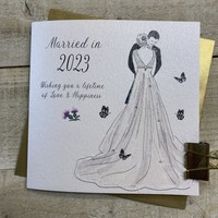 MARRIED IN 2024 SCOTTISH WEDDING CARD - COUPLE (D52 & XD52)