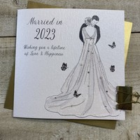 MARRIED IN 2023 WEDDING CARD - COUPLE (D53)