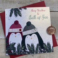 BOTH OF YOU - PENGUINS CHRISTMAS CARD (C23-125)