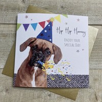 BOXER DOG BIRTHDAY CARD (S387)